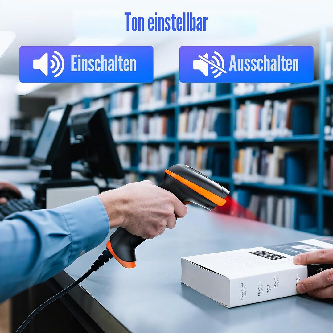 Tera Barcode Scanner 1D 2D QR Wired Handscanner Kabelgebundenes CMOS-Barcode-Lesegerät mit Stossfest