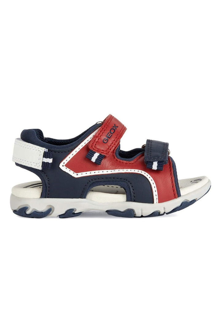 Geox Jungen B Flaffee Boy Sandal 21 EU Red Navy, 21 EU Red Navy