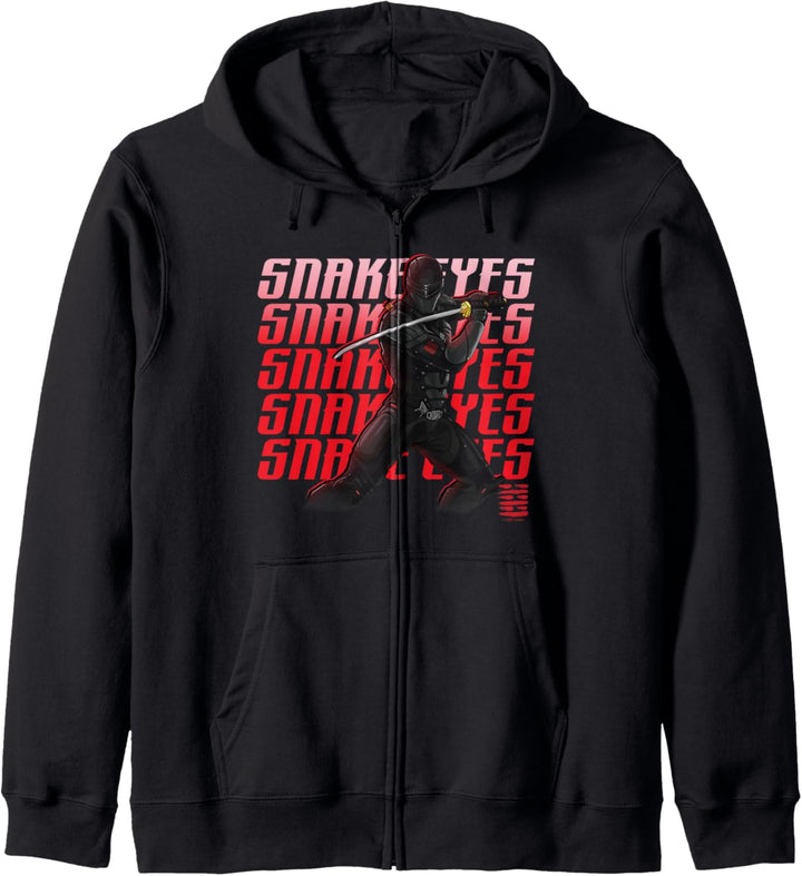 Snake Eyes Warrior Word Stack Kapuzenjacke