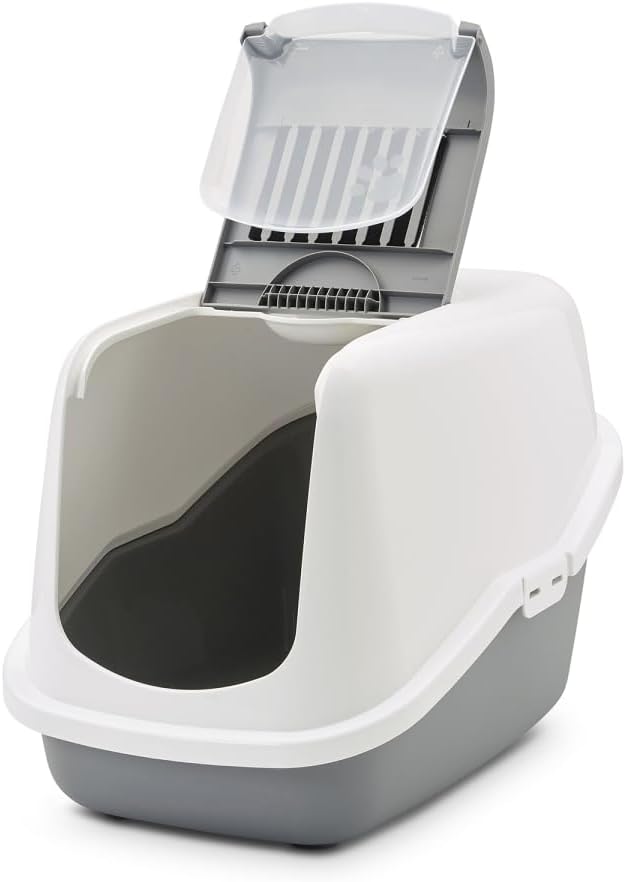 Katzentoilette "NESTOR" grau 56 x 39 x 38,5 cm, Grau