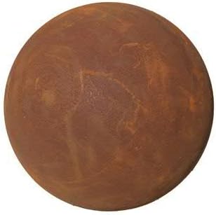 Schlichte & Rostige Gartenkugel - Medium Dekokugel - Ø 40cm - Wetterfest & Frostsicher - Metall/Edel