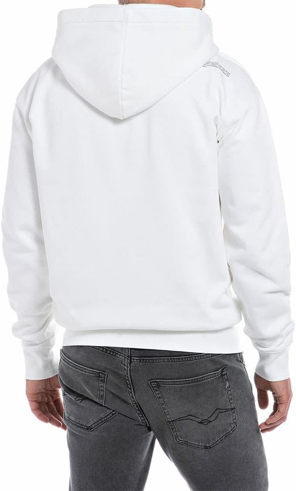Replay Herren Kapuzenpullover M 801 Chalk, M 801 Chalk