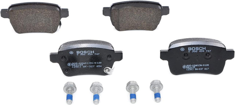 Bosch BP1762 Bremsbeläge - Hinterachse - ECE-R90 Zertifizierung - vier Bremsbeläge pro Set