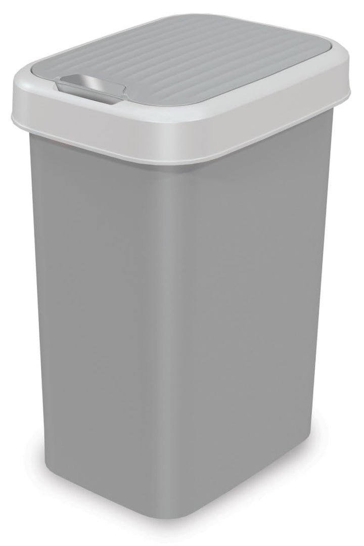 Plana FLIP BIN Mülltonne - mit Öffnung in 2 richtungen - Mülleimer Küche - Abfalleimer Küche mit Dec
