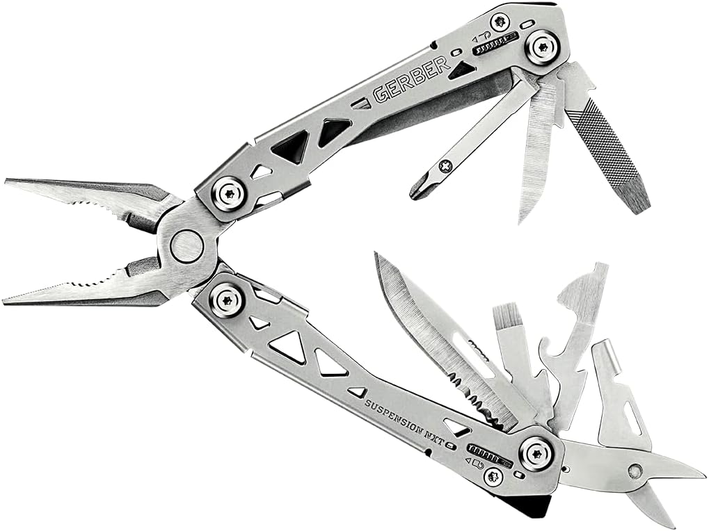 Gerber Multifunktionswerkzeug mit Taschenclip und 15 Funktionen, Suspension NXT Multi-tool, 31-00368