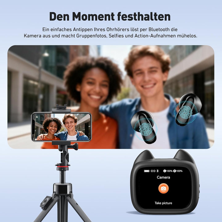 MS102 KI Übersetzer Kopfhörer, 3-in-1 Übersetzungskopfhörer für 134 Sprachen, Bluetooth 6.0 Sprachen