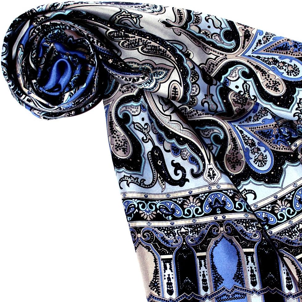 Lorenzo Cana Damen Seidenschal Paisleymuster Schaltuch aus 100% Seide 50 cm x 165 cm Damentuch 89070