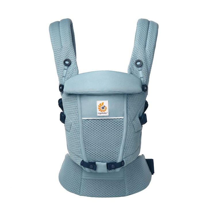 Ergobaby Adapt Babytrage für Neugeborene ab Geburt, 3-Positionen SoftFlex Mesh Ergonomische Babybauc