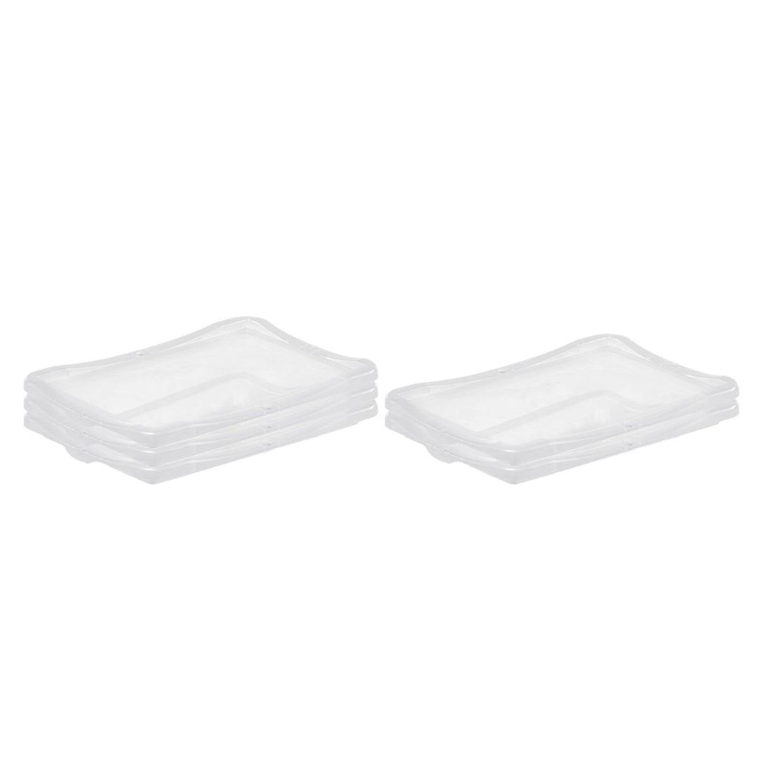 PROREGAL SuperSparSet 5x Klickdeckel für transparente Eurobehälter BasicLine mit geschlossenem Griff