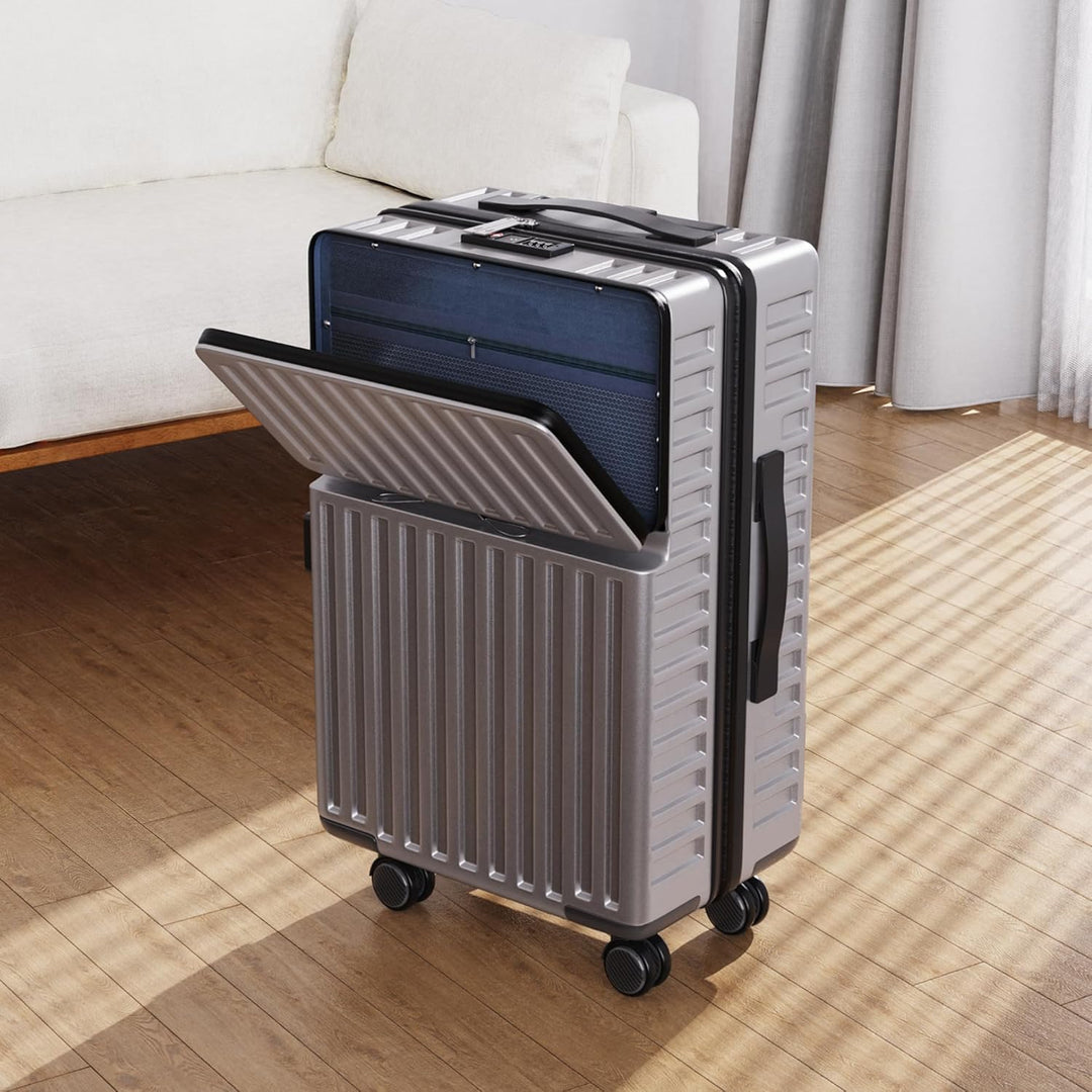 Ravas Kofferset 2 Teilig Hartschale, Koffer & Trolleys Set mit Extrafach, Reisekoffer mit Rollen Set