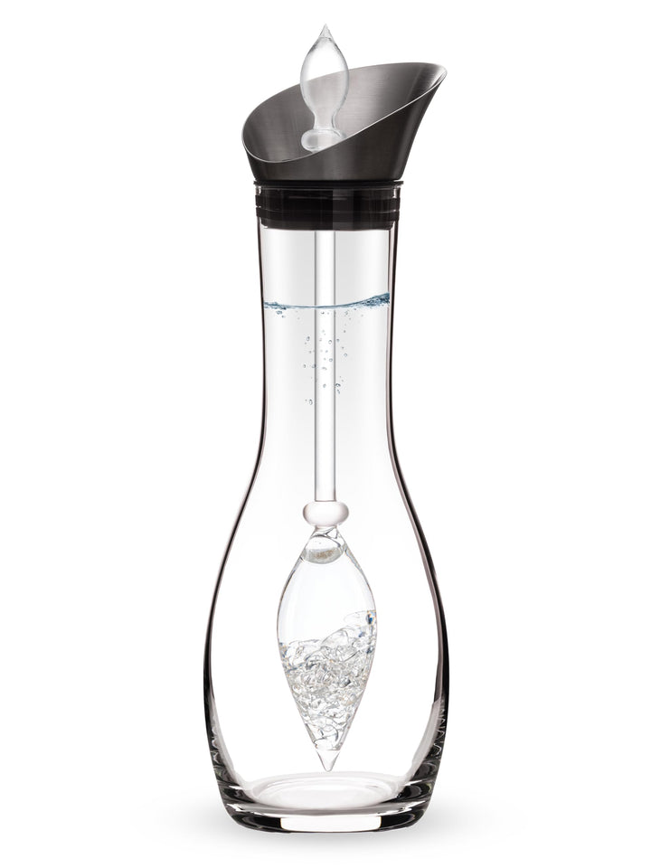 VitaJuwel Diamonds Edelsteinwasserset für Zuhause (Karaffe Era & Phiole) mit echten Diamantsplittern