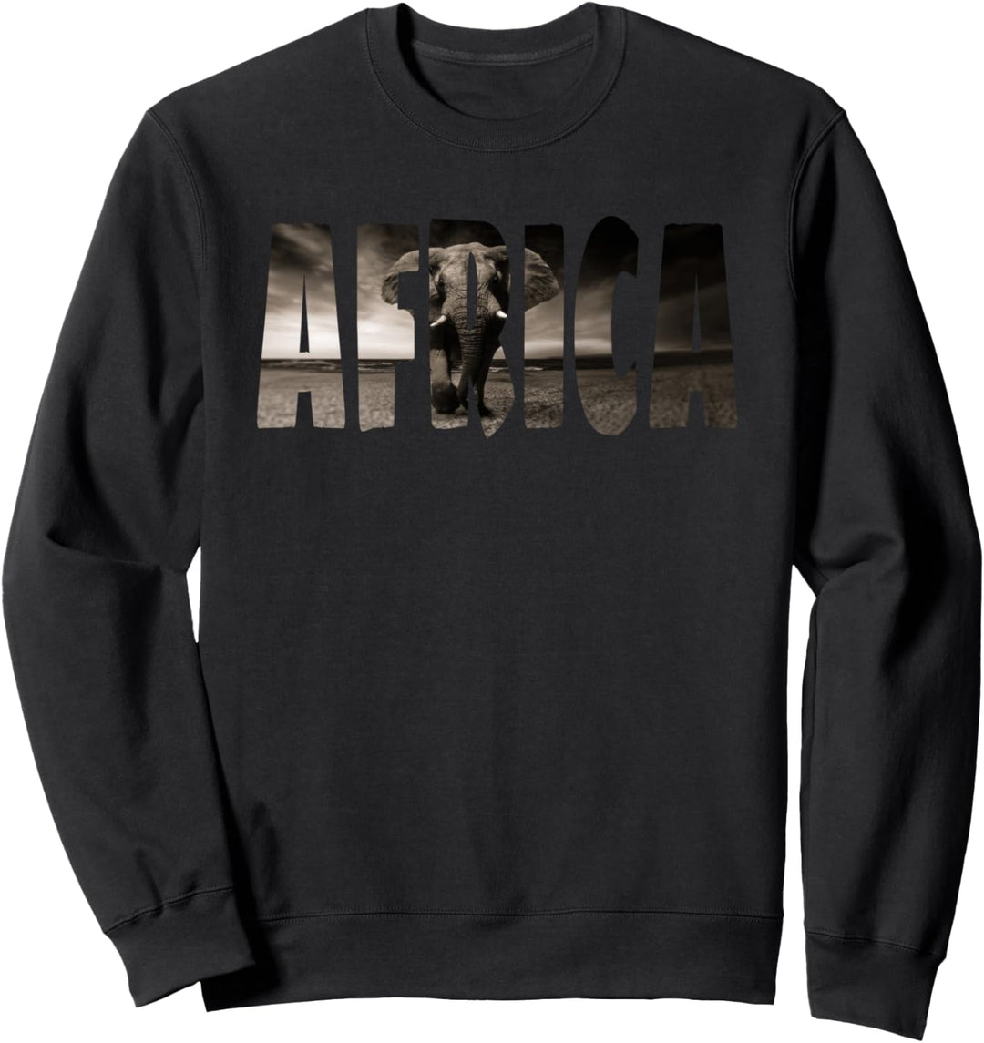 Afrika Tiere Afrikanische Safari Elefant Familienreise Sweatshirt