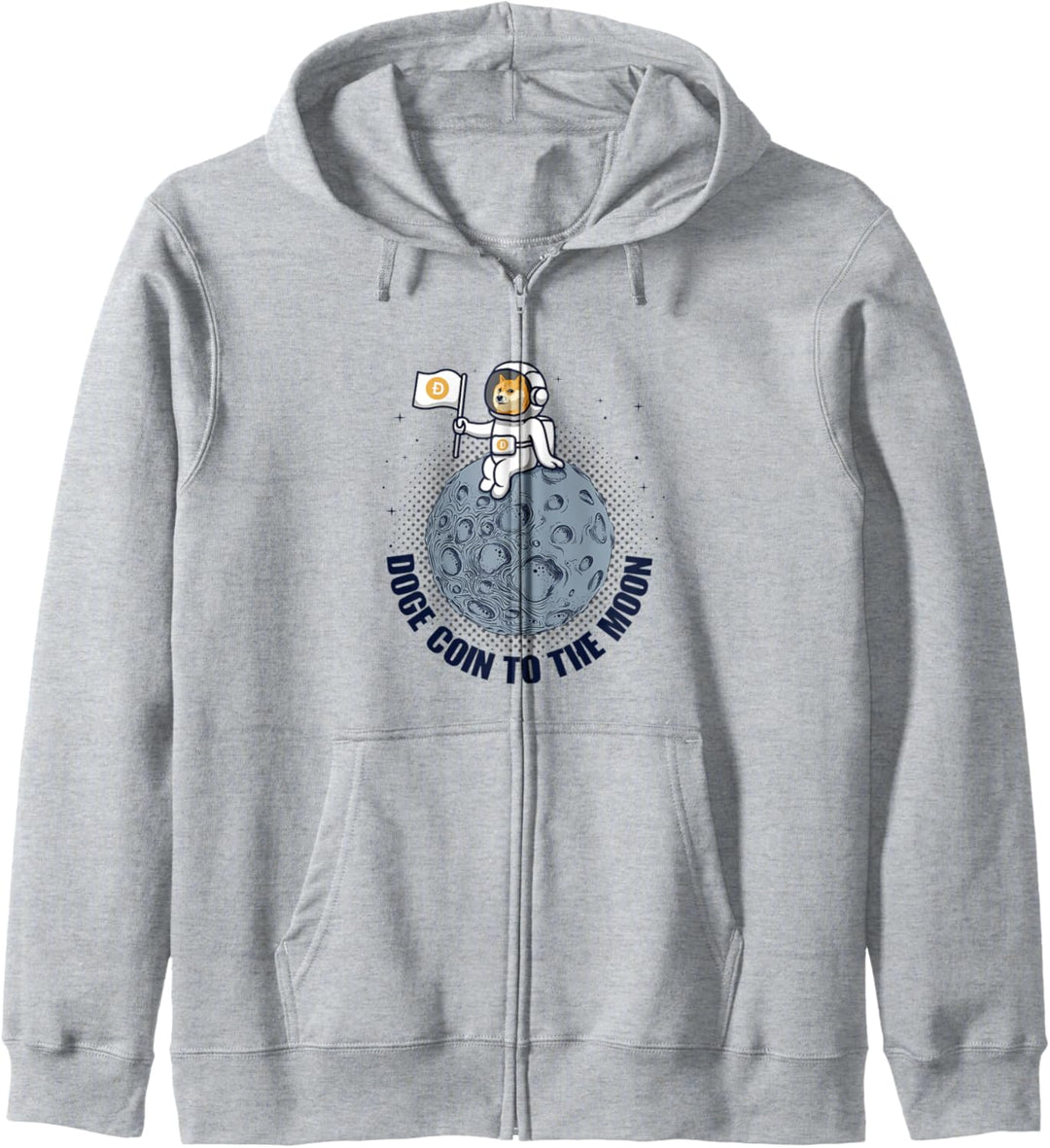 Lustige Krypto Kryptowährung Dogecoin To The Moon Kapuzenjacke