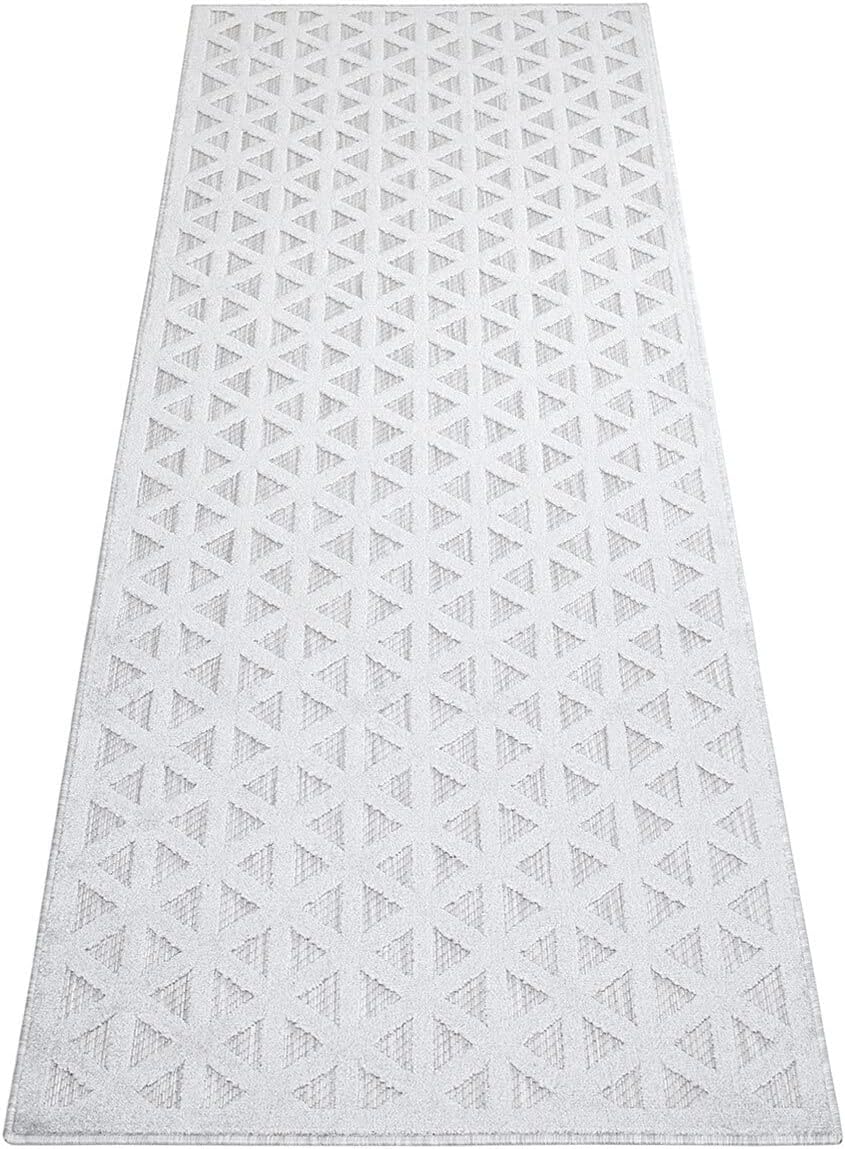carpet city In-& Outdoor Teppich - Läufer 80x250 cm - für Innen-& Aussenbereich - Wetterfest Balkon-