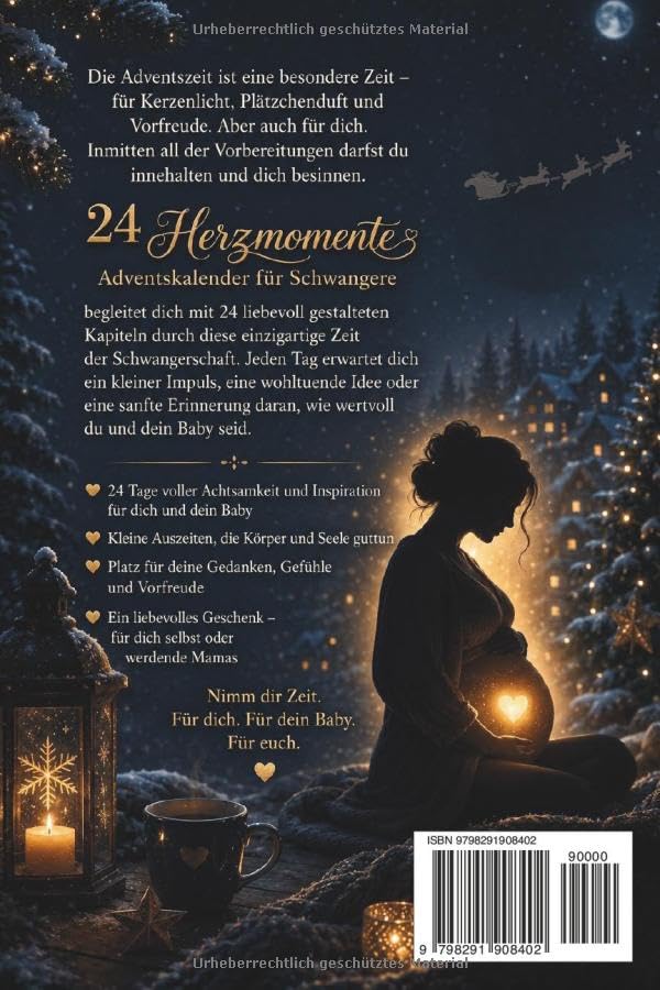 Adventskalender für Schwangere: 24 Herzmomente mit Baby im Bauch für werdende Mütter in der Weihnach