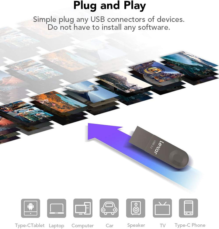 Lexar USB-Stick 3.2 128 GB, Gen 1, USB C & USB A, Lesegeschwindigkeit bis zu 100 MB/s, unterstützt O