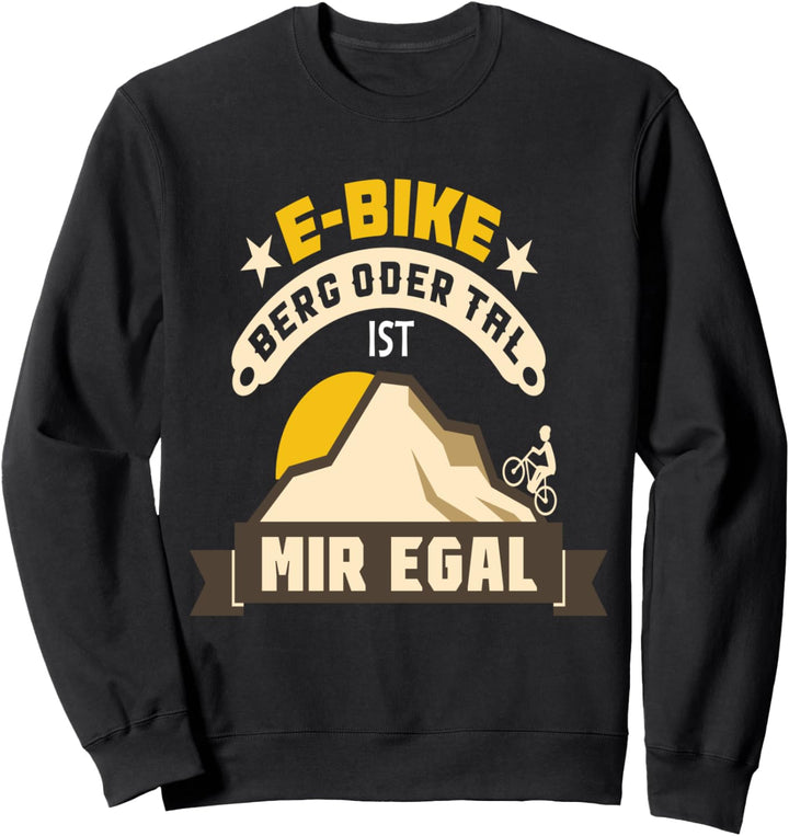 E-Bike E-Bikes Fahrradfahrern Fahrrad Radfahrer Geschenk Sweatshirt