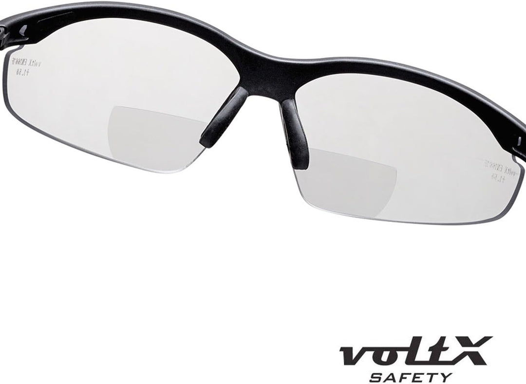 voltX 3 x Constructor' BIFOKALE Schutzbrille mit Lesehilfe (+2.5 Dioptrie klare, gelbe & rauchgraue