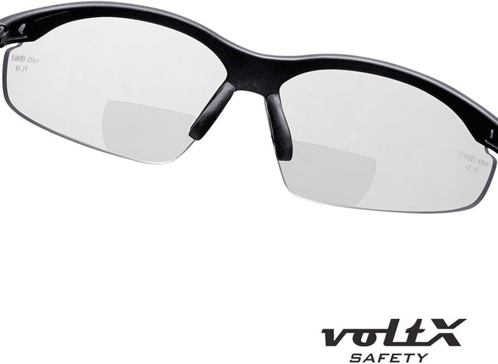 voltX 3 x Constructor' BIFOKALE Schutzbrille mit Lesehilfe (+2.5 Dioptrie klare, gelbe & rauchgraue