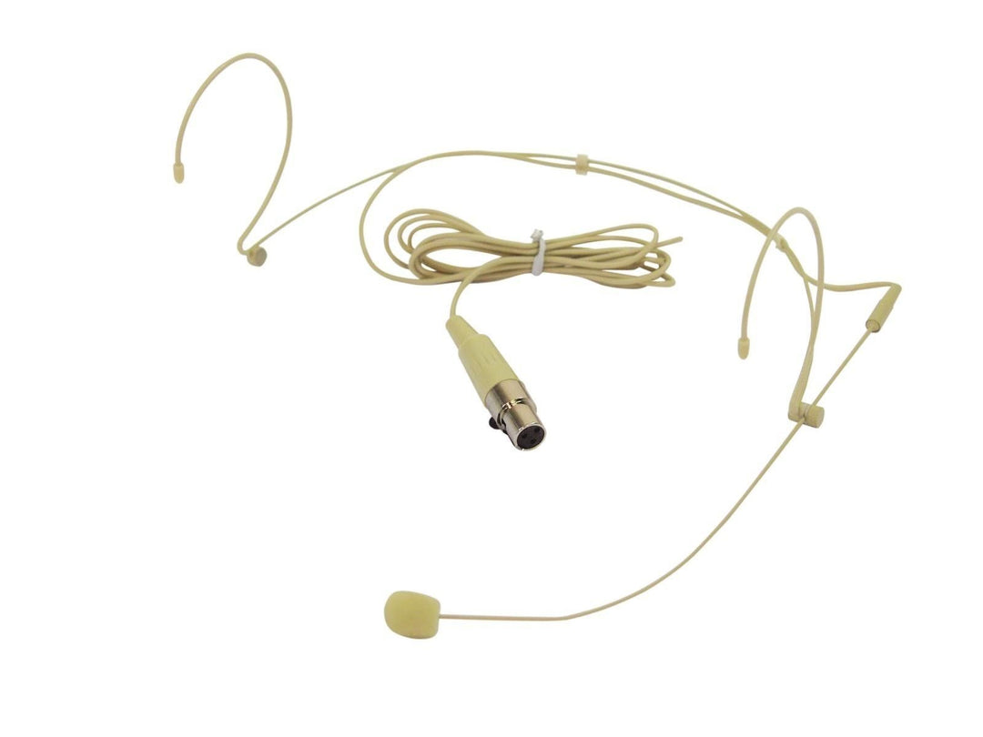 OMNITRONIC HS-1100 XLR Headset-Mikrofon | Leichtes, hautfarbenes Kopfbügelmikrofon (Kondensator)