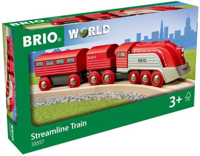 BRIO 33557 Highspeed-Dampfzug - Eisenbahnzubehör Holzeisenbahn, Spielzeug ab 3 Jahre