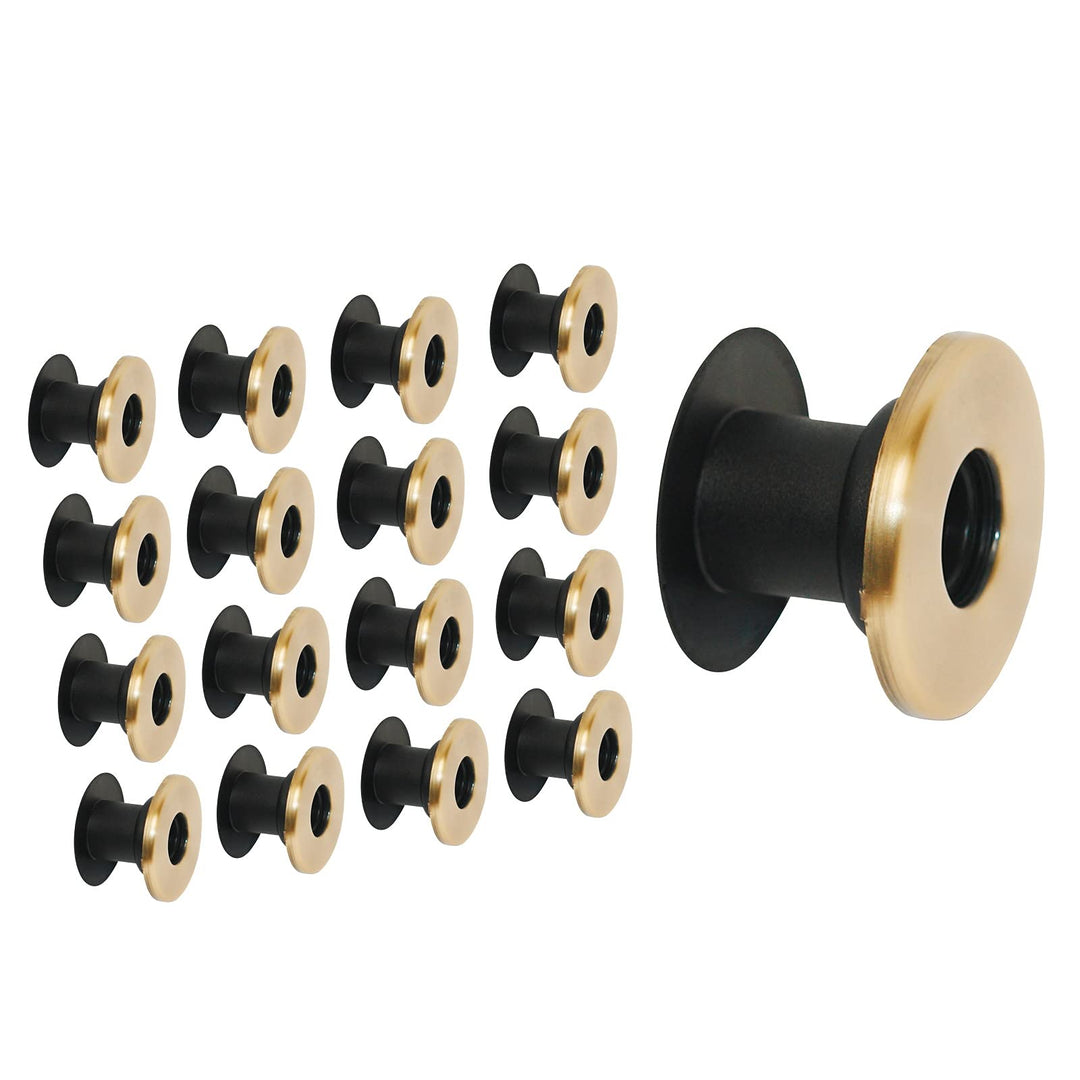 DEMA Ersatz Kugellager 16mm – 16-teilig, für Kickerstangen, Tischfussball, Kicker Zubehör, Gleitlage