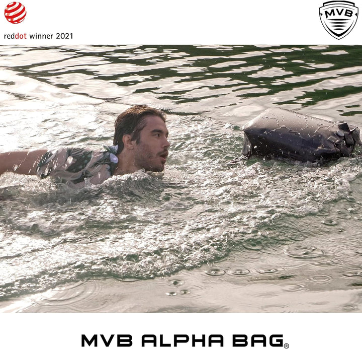 MVB Alpha Bag Rucksack wasserdicht für Damen und Herren schwarz I Allround-Rucksack Reiserucksack le