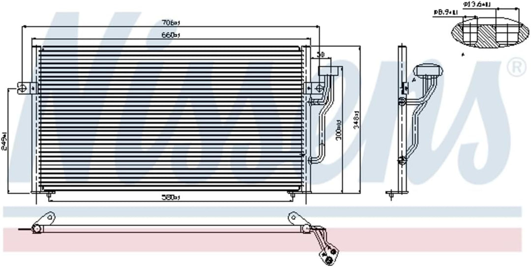 Nissens 94433 Kondensator, Klimaanlage