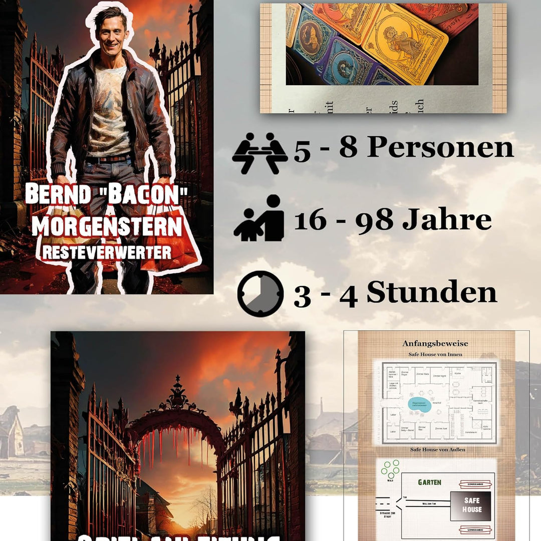Samhain Verlag ZOMBIEDINNER - Zombieapokalypse - Der Anfang vom Ende ab 16 Jahren für 5-8 Personen -