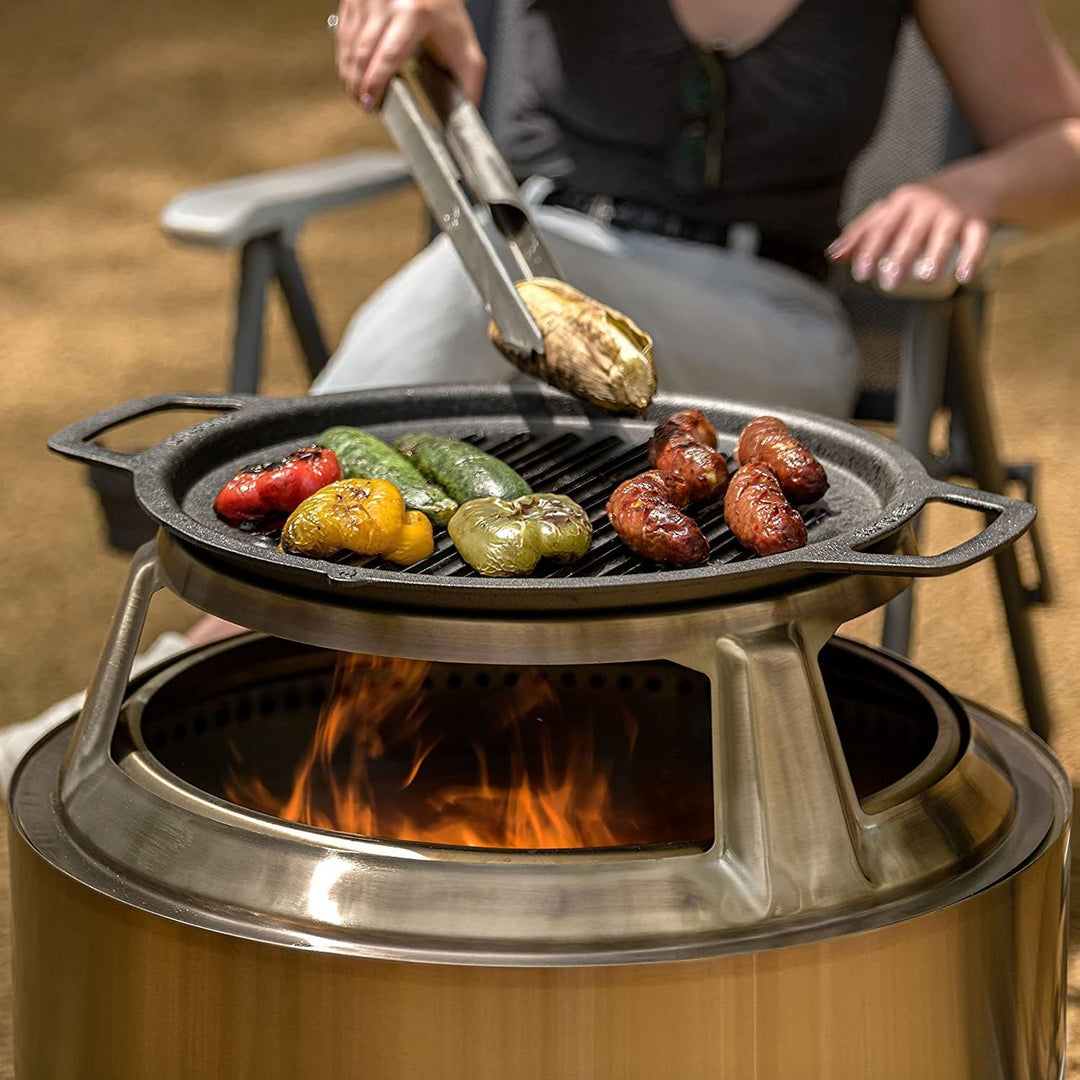 Solo Stove Aufsatz für Yukon Feuerschale | Edelstahl-Aufsatz zur Nutzung mit Solo Stove Gusseisenpla