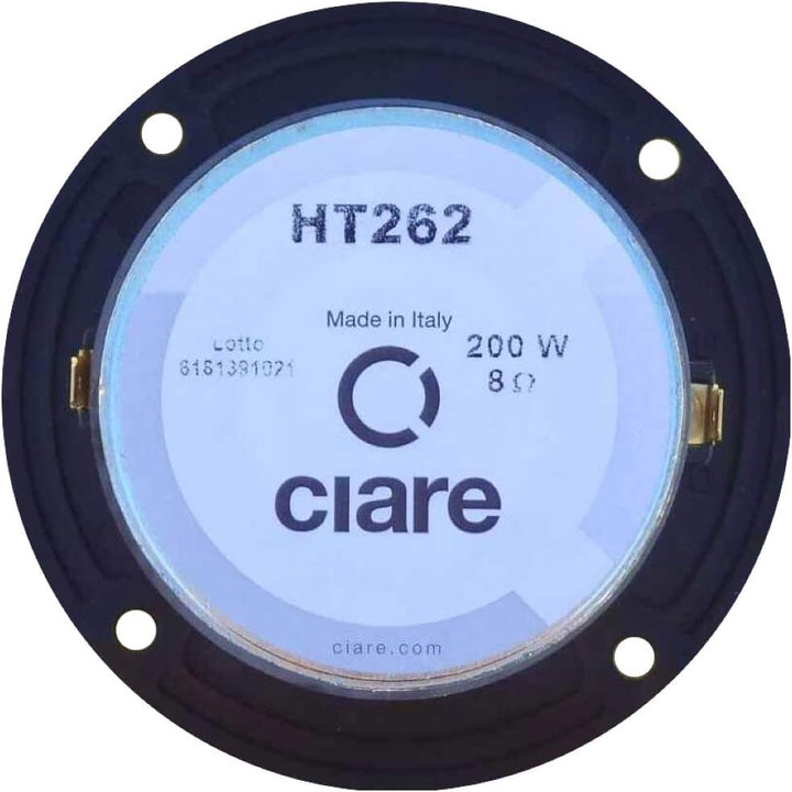 1 CIARE HT262 HT 262 kalotten hochtöner schwarzer Driver 4" 10,00 cm 100 mm Durchmesser 100 watt rms