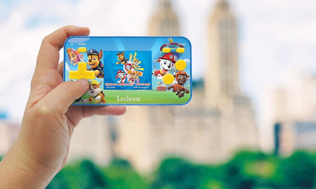 Lexibook Paw Patrol Helfer auf Vier Pfoten Chase Cyber Arcade Pocket Tragbare Spielkonsole, 150 Gami