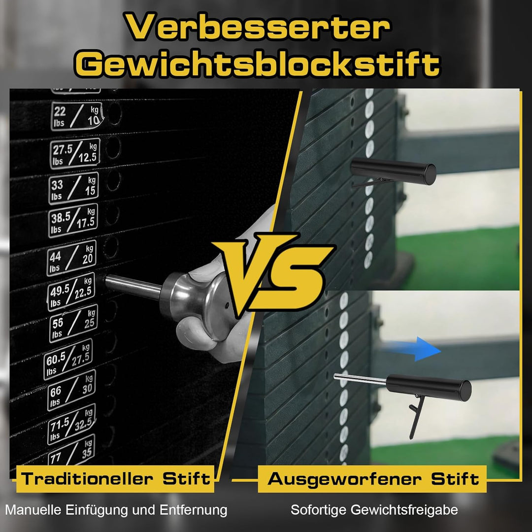 Stift Zum Abnehmen des Gegengewichts Im Fitnessstudio, ABS-Stahl-Gewichtsstapel-Maschinenstift für F