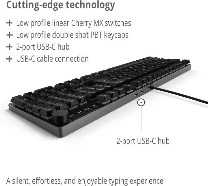 Das Keyboard MacTigr kabelgebundene mechanische Tastatur - Niedrigprofil Schalter, für Apple Nutzer,