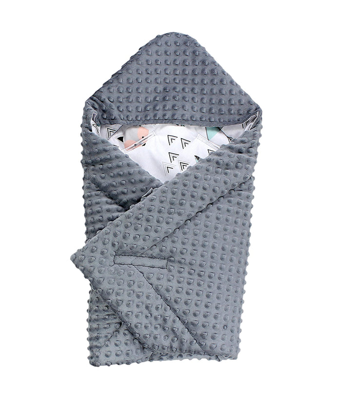 TupTam Baby Winter Einschlagdecke Babydecke 75x75cm für Autositz Babyschale Wattiert Minky Baumwolle