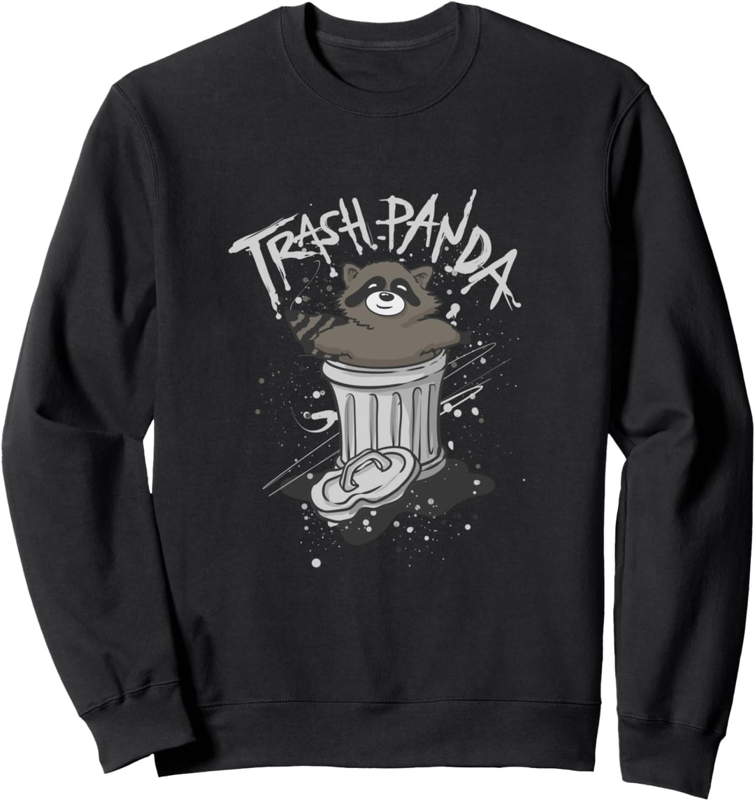 Müll Panda Waschbär Mülleimer Geschenk Sweatshirt