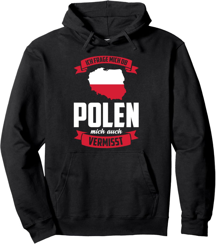 Polen Polnische Flagge Flagge Urlaub Pullover Hoodie