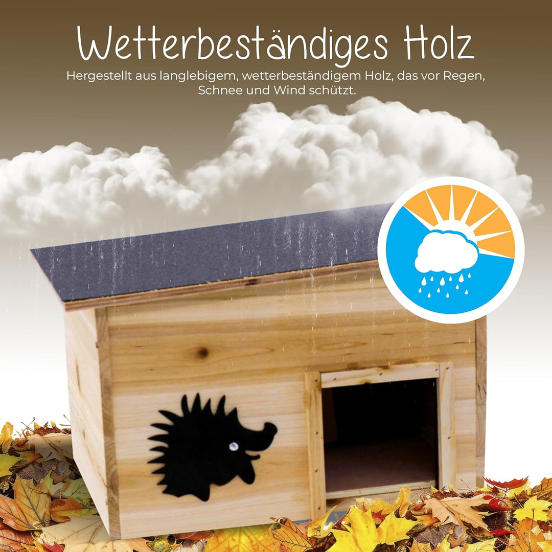 Igelhaus,Bausatz,IgelbaumitBoden,Rattenklappe,Labyrintheingang,Igelschutzhaus,Winterquartier,Wetterb