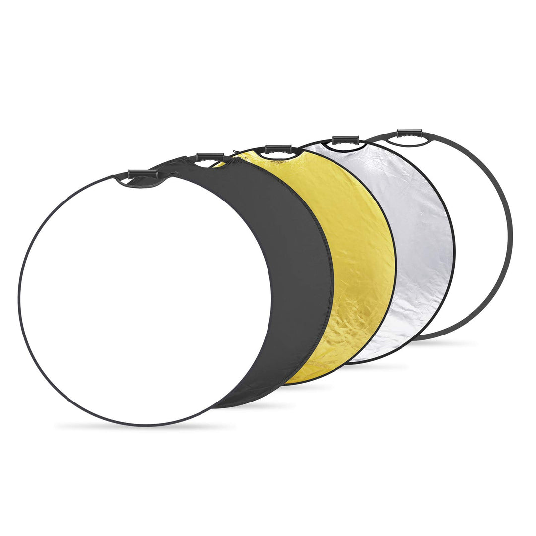 NEEWER 32 Zoll/80cm Lichtreflektor Lichtdiffusor 5 in 1 zusammenklappbar Multi Disc mit Tasche, Tran