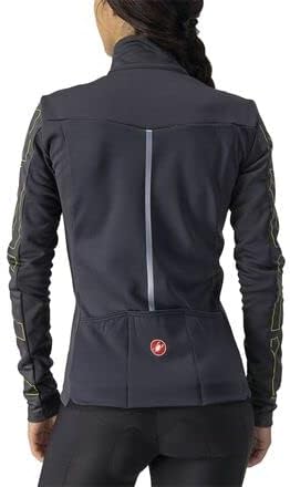 Castelli 4519539 TRANSITION W JACKET Jacket Women's DARK GRAY/BRILLIANT YELLOW M