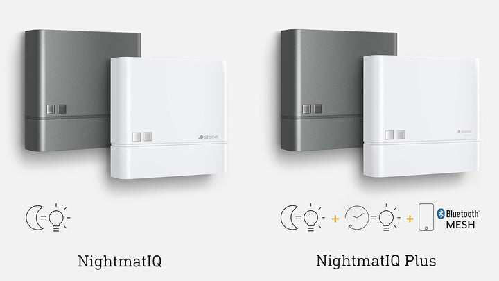 Steinel Dämmerungssensor NightmatIQ Plus Weiss, smarter Dämmerungsschalter, 1000 W, Zeitschaltuhr, p