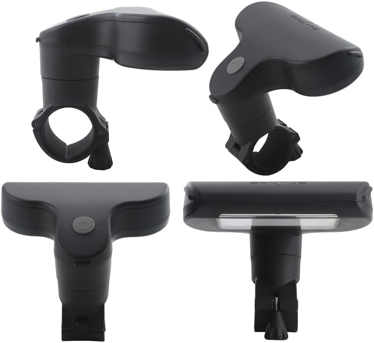 SANTOS Design Grilllampe – Abnehmbarer Lampenkopf – Automatische An/Aus-Funktion – 50 lm – 3.000 K –