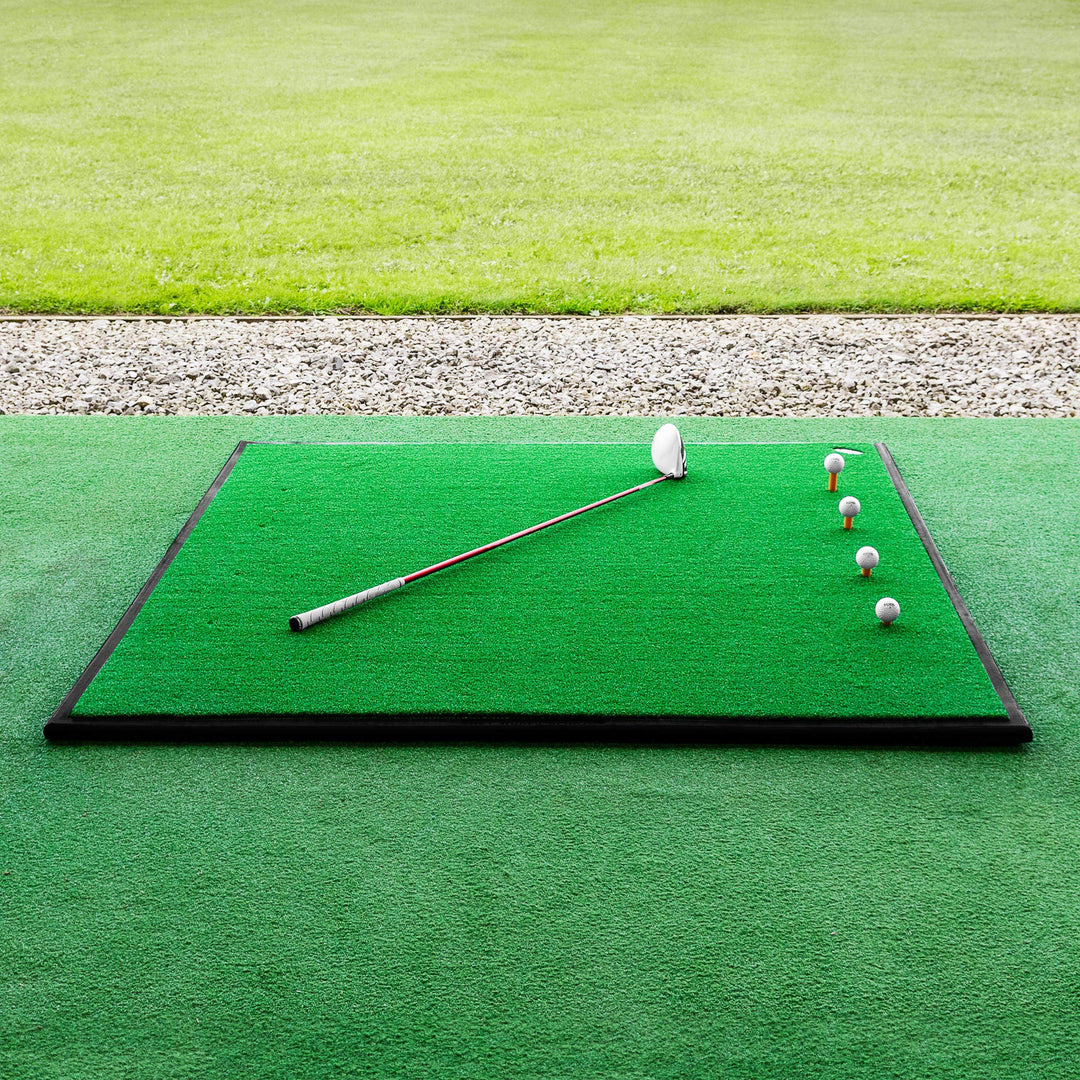 FORB Golf Driving Range Matte | 15mm Golf Kunstrasen – optionaler Gummiunterlage Matte + Golfballsch