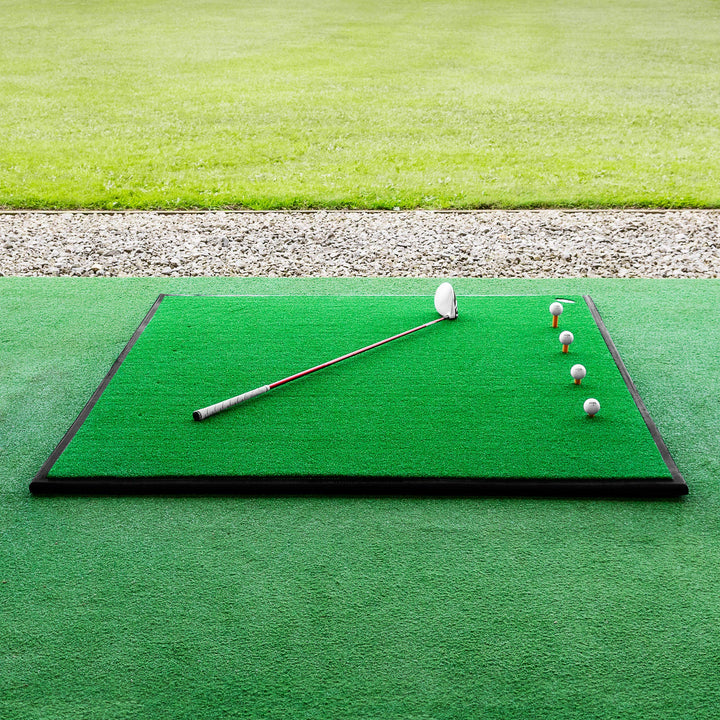 FORB Golf Driving Range Matte | 15mm Golf Kunstrasen – optionaler Gummiunterlage Matte + Golfballsch