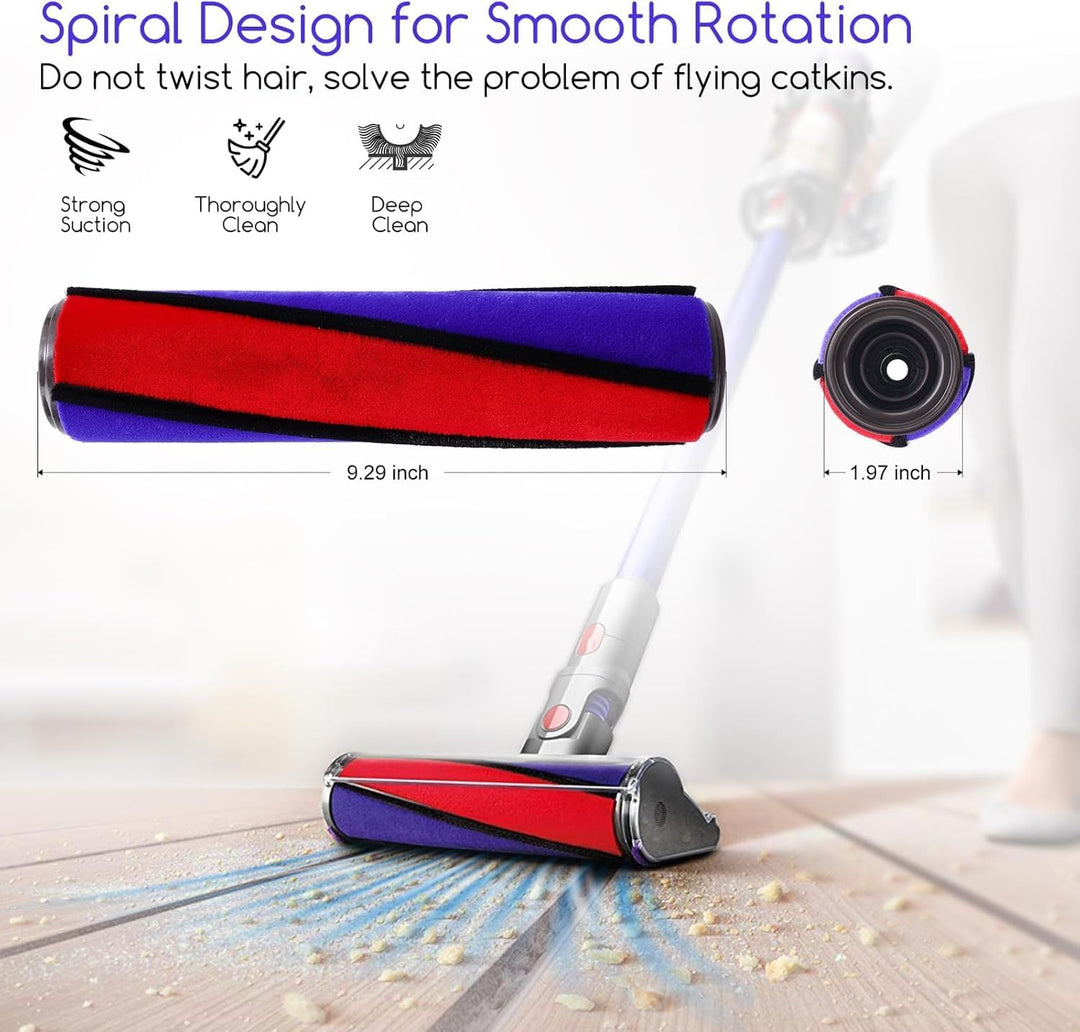 Bürste Ersatzbürste für Dyson V6 V7 V8 V10 V11 Ersatzteile, Softwalze für Dyson Staubsauger Zubehör