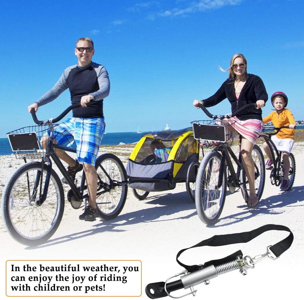Fahrrad Anhängerkupplung Universal Adapter mit Sicherungsstift für Fahrradanhänger und Kinderanhänge