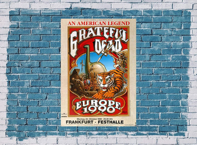 Grateful Dead - American Legend, Frankfurt 1990 » Konzertplakat/Premium Poster | Live Konzert Verans