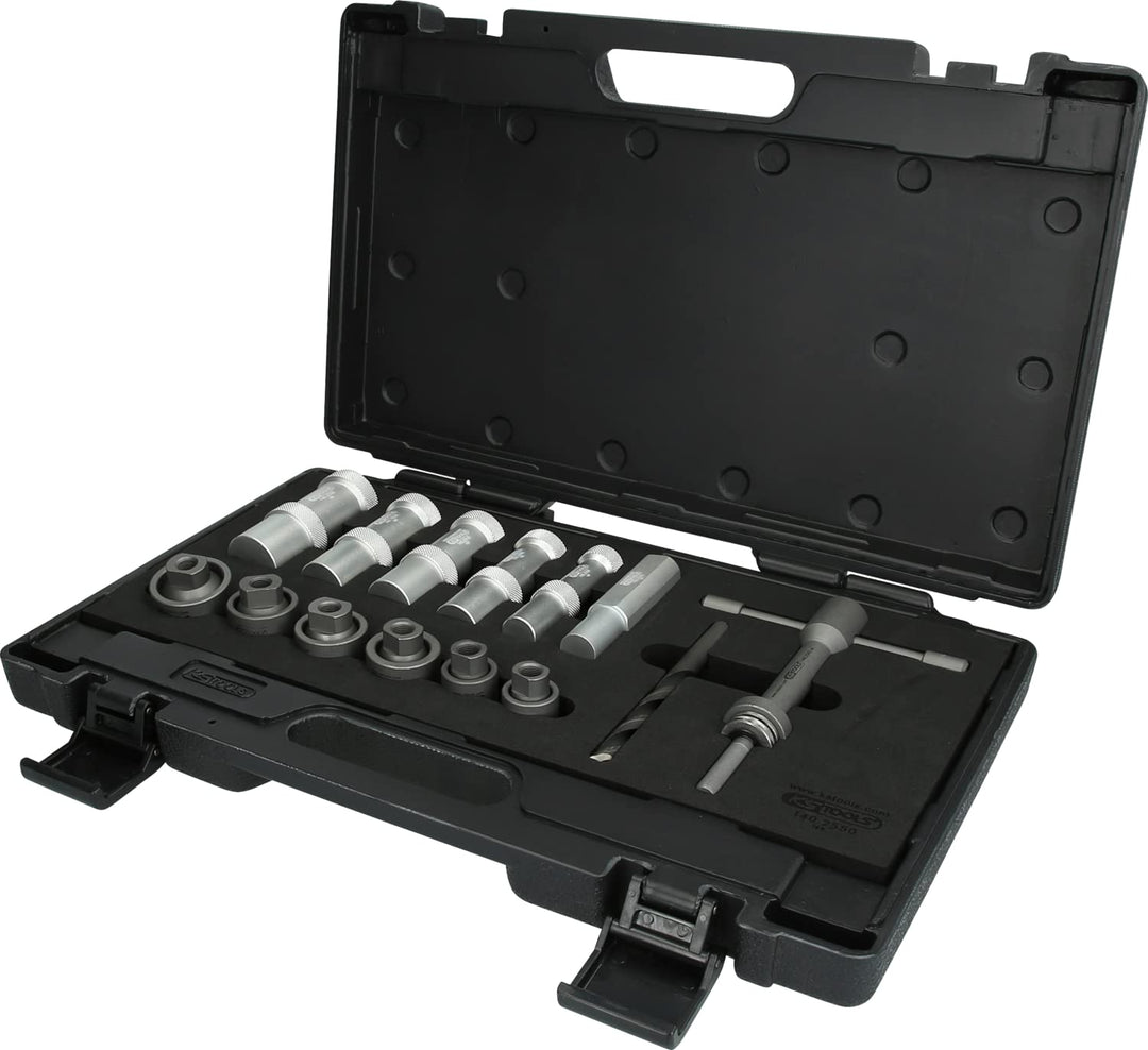 KS Tools 140.2550 Lochstanzen-Satz für PDC-Sensoren, 20-tlg