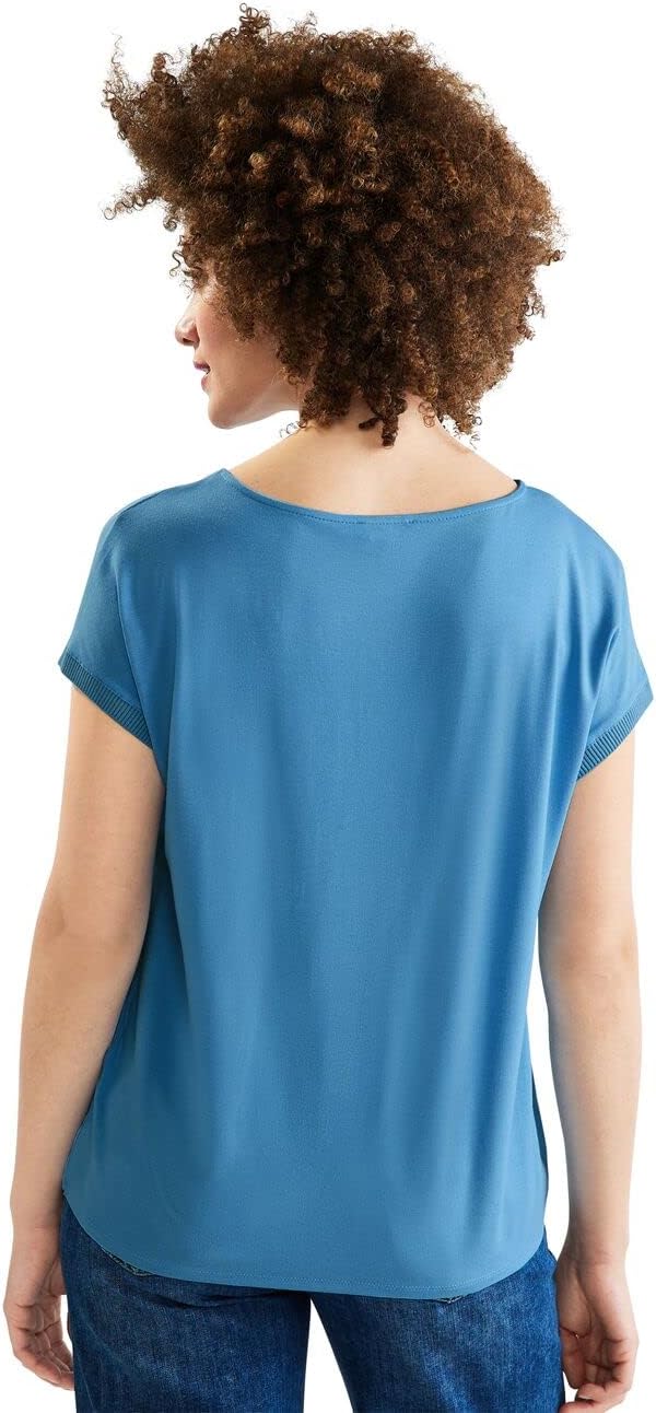 Street One Damen Kurzarmshirt 40 Off White, 40 Off White