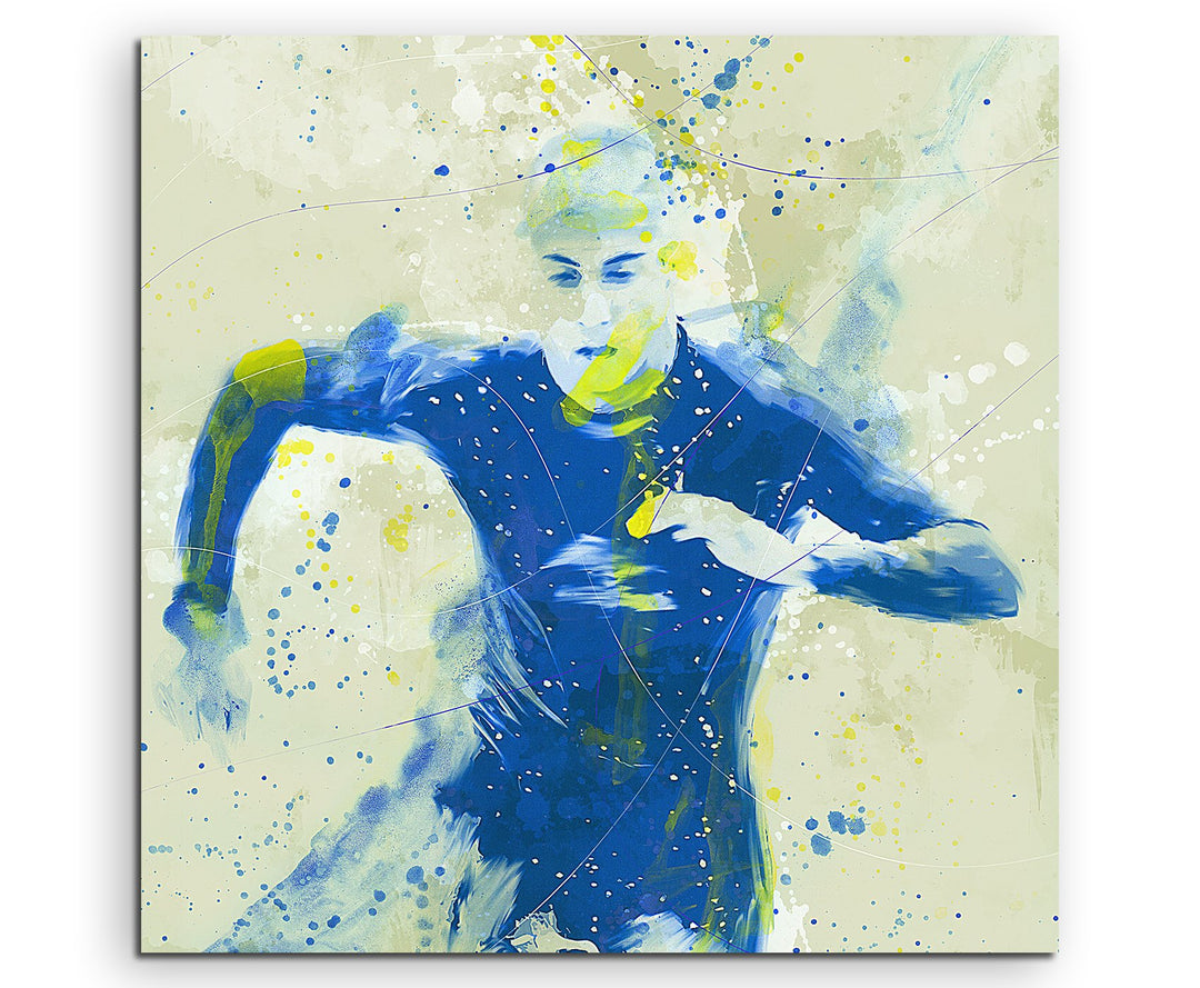 Paul Sinus Art Triathlon 60x60cm SPORTBILDER Splash Art Wandbild Aquarell Art